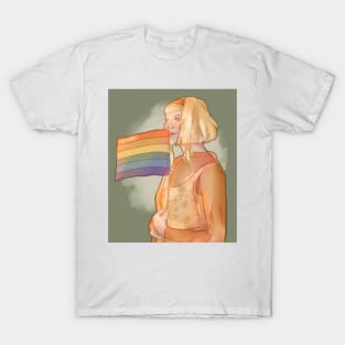 Aurora Aksnes Music Pride LGBTQ Digital Sticker Print T-Shirt